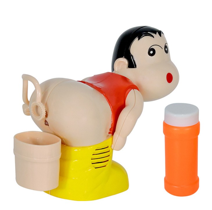 电动吹泡泡机抖音同款蜡笔小新全自动吹泡泡儿童电动泡泡玩具细节图