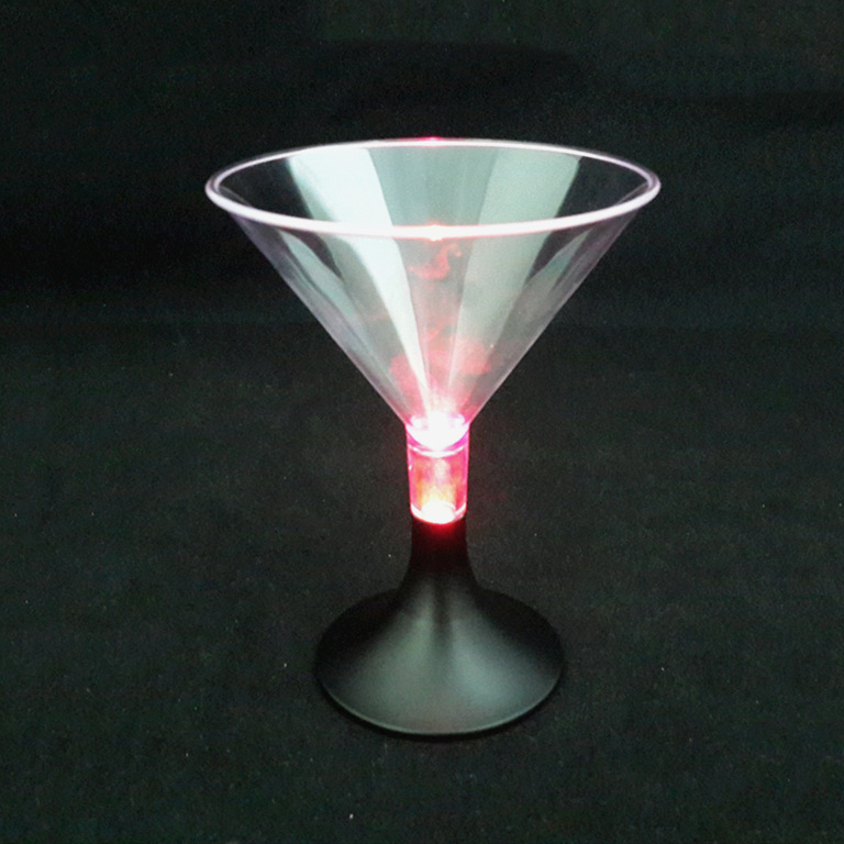 2019 New MINI tall Glass 100ml, seven-color button luminous cup, wine and spirits exhibition supplies Specification image