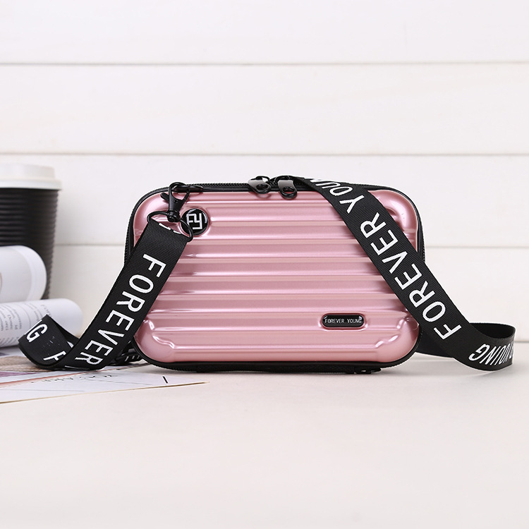 行李箱小包包女斜挎单肩个性手拿迷你密码箱旅行箱式盒子小方包细节图