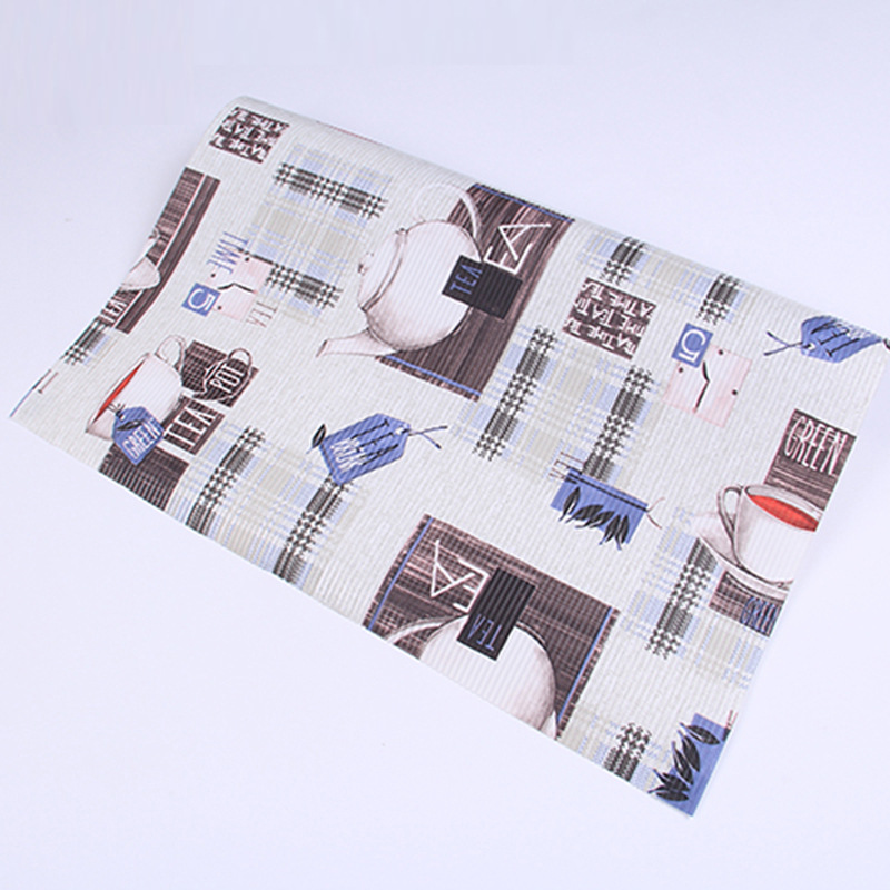 EVA印花餐垫抗菌防臭橱柜垫家用防潮抽屉垫防水防滑衣柜垫批发