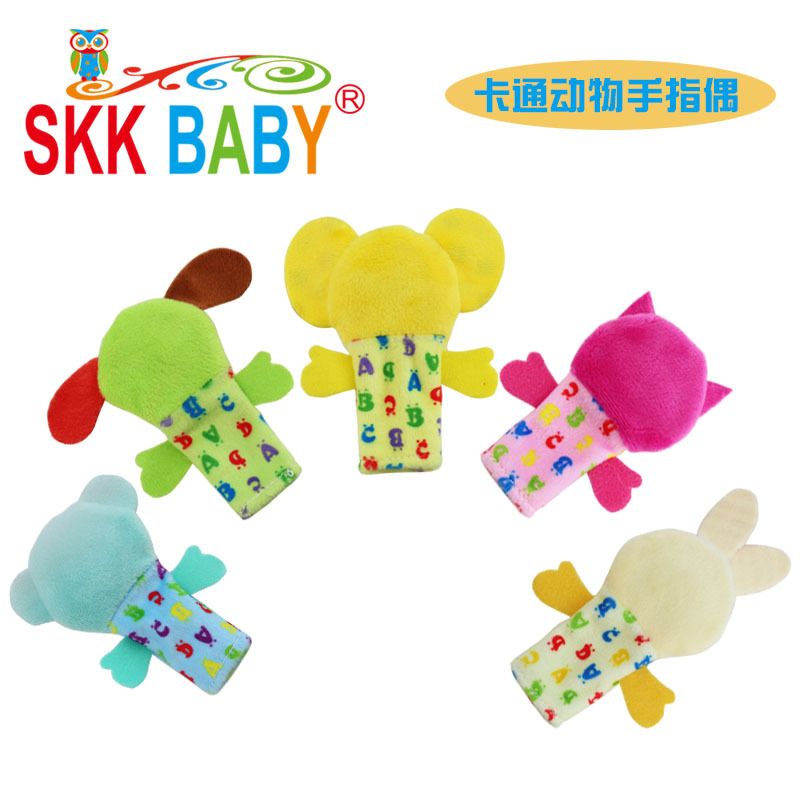 SKK baby新款婴幼儿益智毛绒玩具 手偶 互动公仔 手指细节图