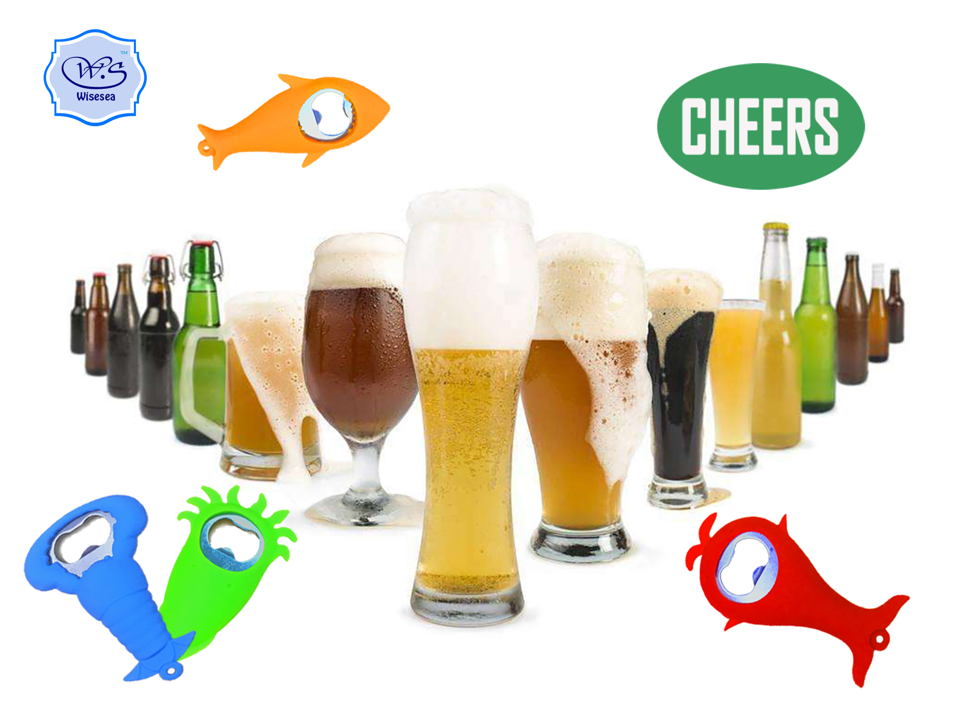 SILICONE SHRIMP SHARK OPENER Application Scenario