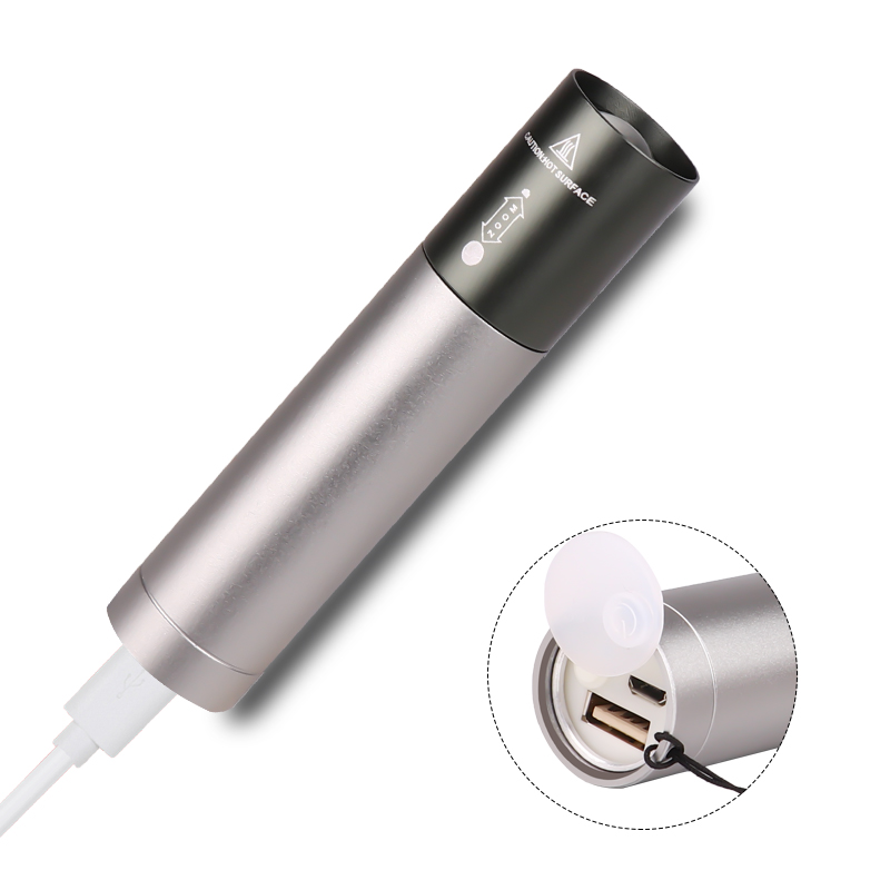 Crossover nuevo T6 linterna USB recargable zoom telescópico luz fuerte iluminación linterna luz de trabajo al aire libre luz de revisión Specification image