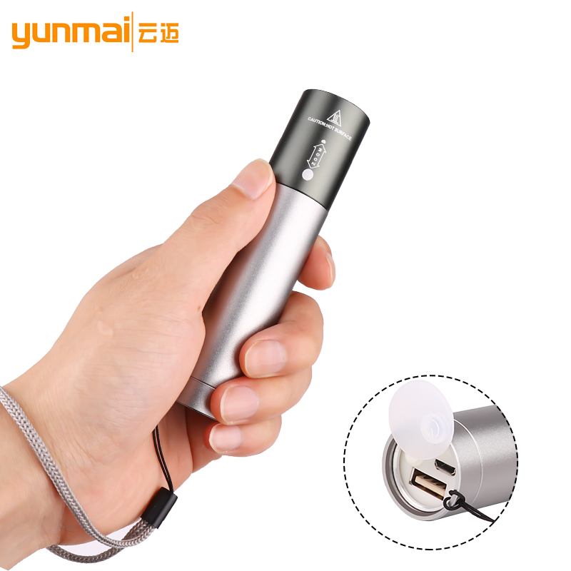 Crossover nuevo T6 linterna USB recargable zoom telescópico luz fuerte iluminación linterna luz de trabajo al aire libre luz de revisión