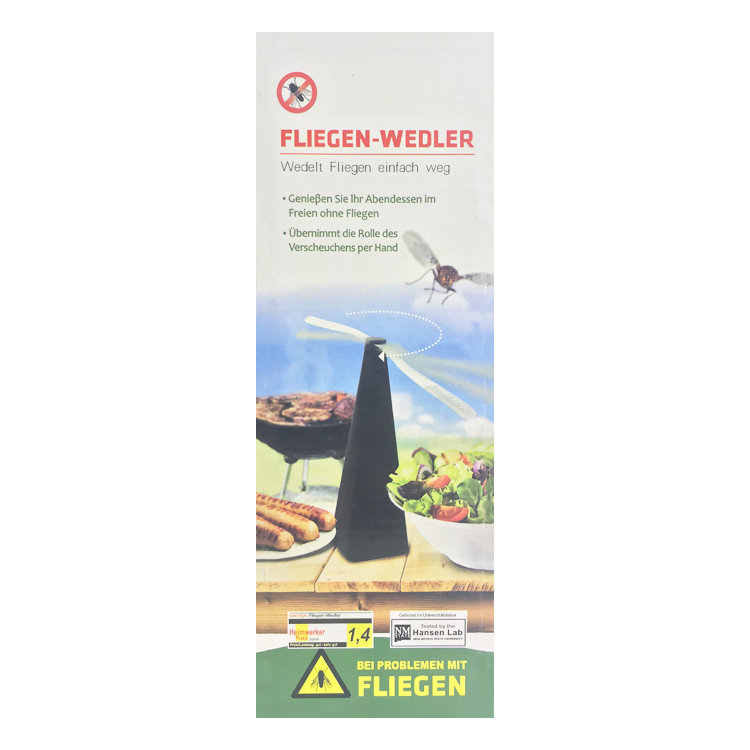 Desktop fly repellent fan Fly repellent fan Fly swatter Fly Fan Mini fan does not hurt hands full figure