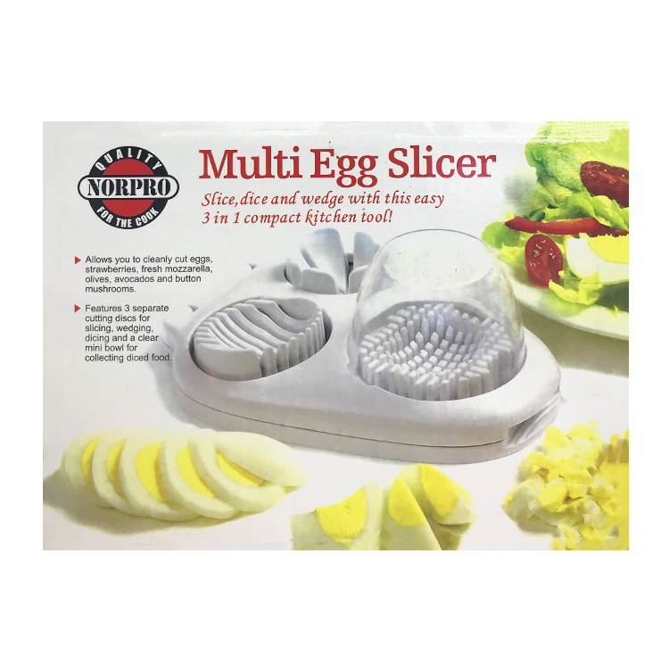 Multi-functional three-in-one egg maker, fancy egg slicer, dicing maker and crushing maker