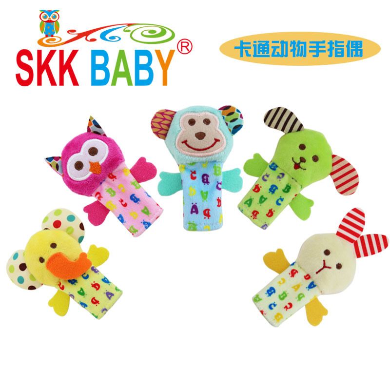 SKK baby新款婴幼儿益智毛绒玩具 手偶 互动公仔 手指产品图