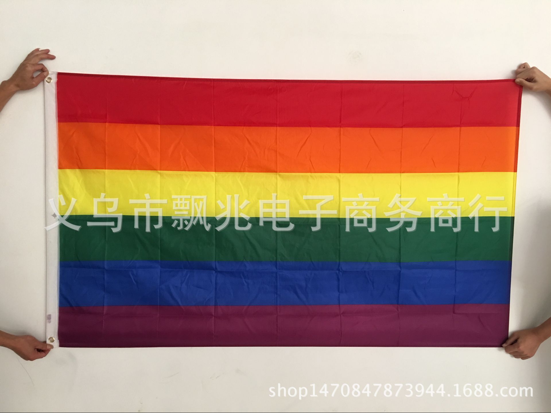 双性恋旗彩虹旗各种彩虹旗90*150cm厂家直销涤纶面料现货细节图