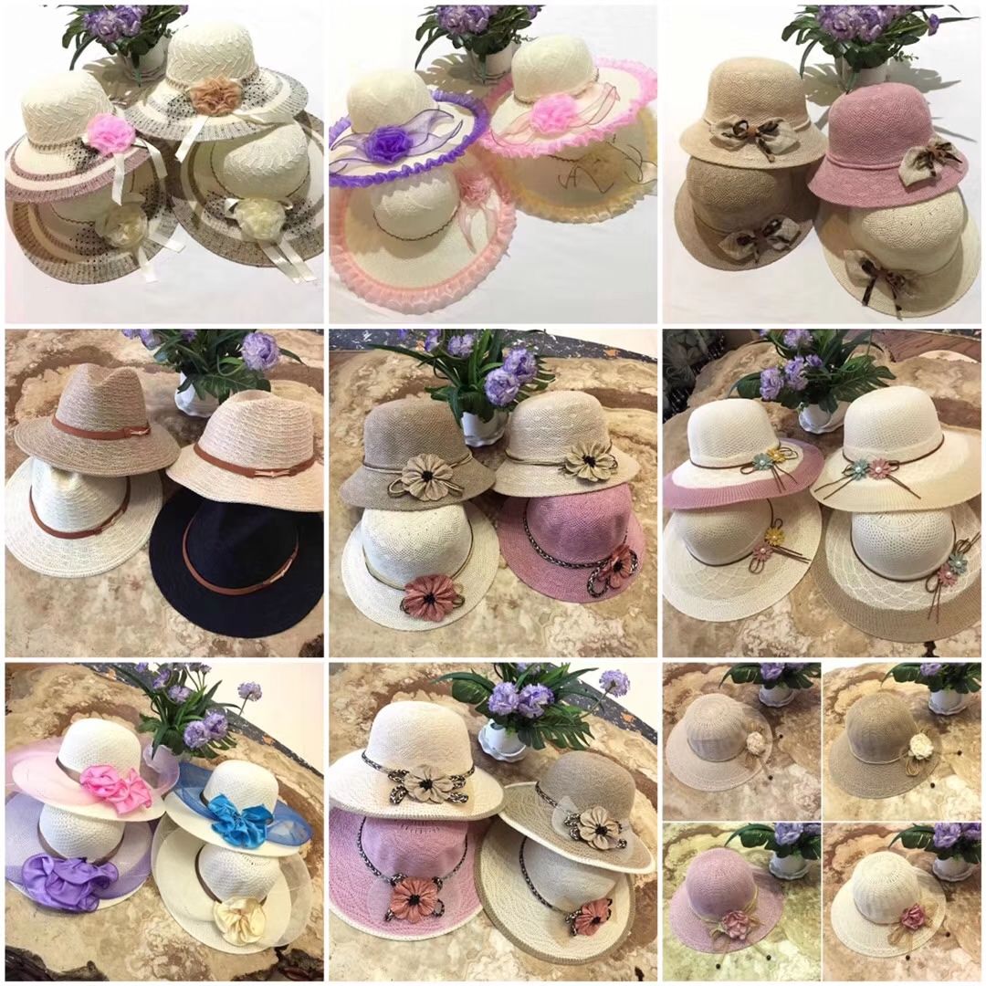 帽子夏季新款爆款大沿帽 模式夏凉帽热销细节图