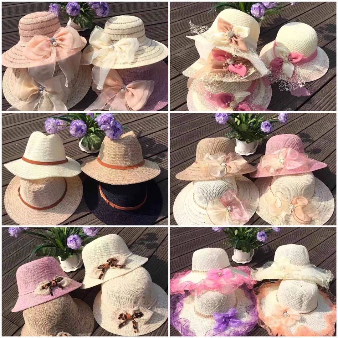 帽子夏季新款爆款大沿帽 模式夏凉帽热销产品图