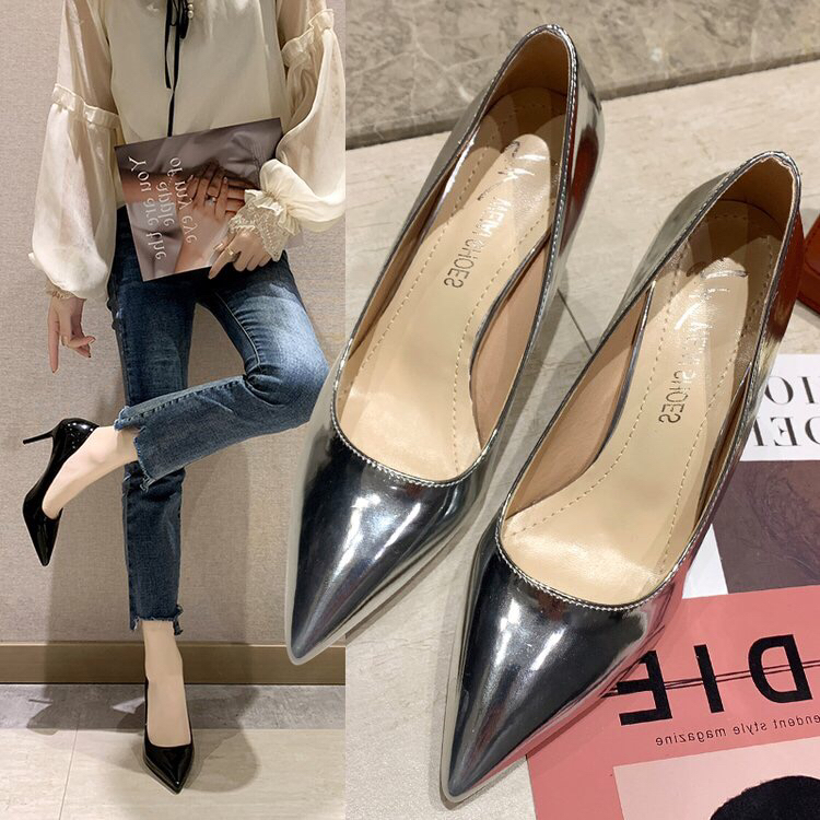 秋款单鞋女鞋高跟鞋