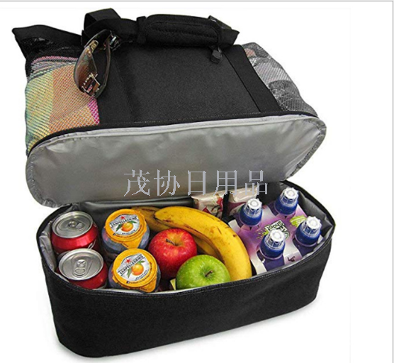 High quality beach mesh bags double outdoor picnic hands b/L shoulder hot selling insulation bags for travel storage bags