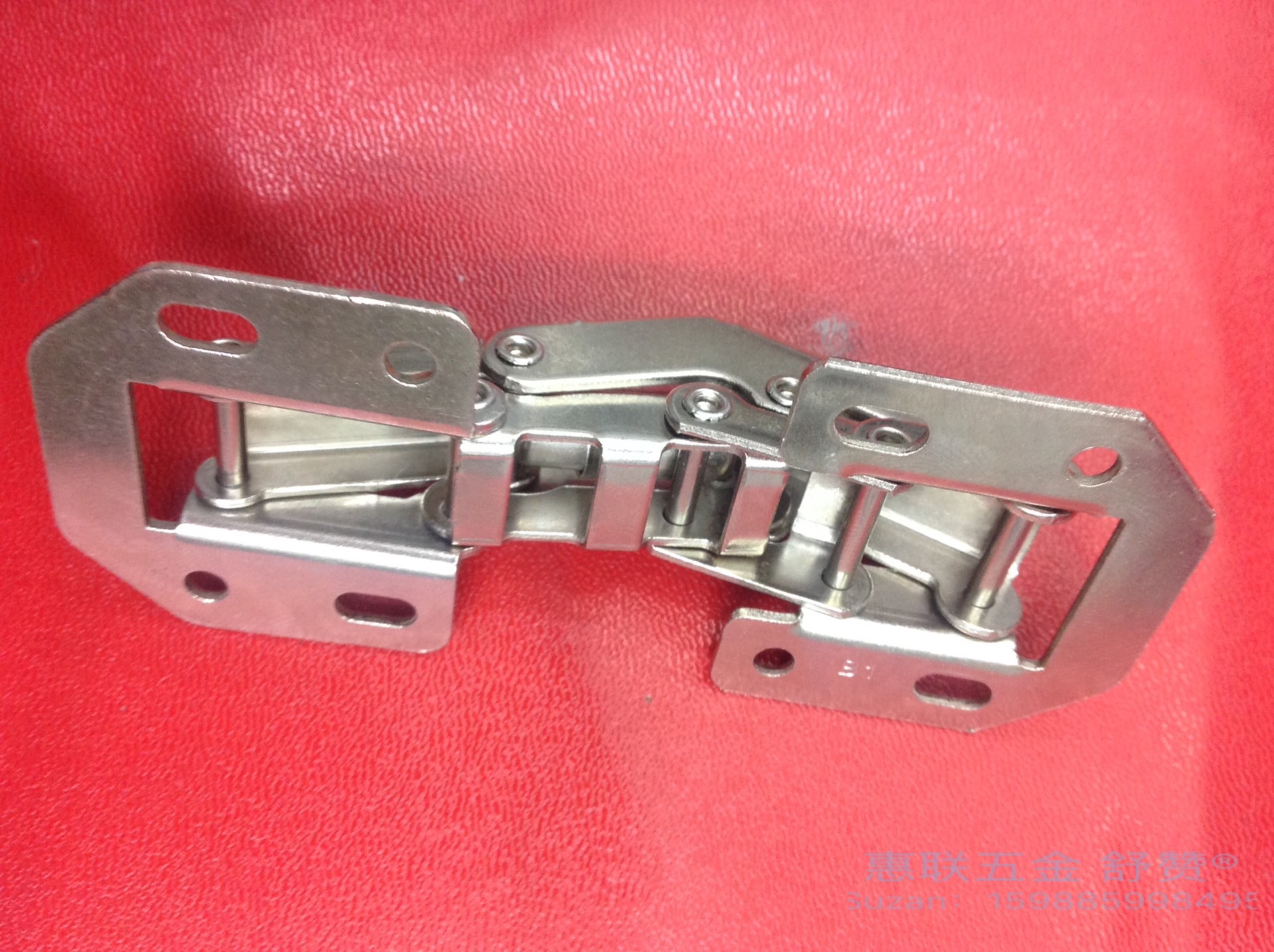 Shuzan high-quality brand hydraulic hinge frog flat cabinet door sliding door hinge solid wood kitchen door special glass rubber strip sealing Specification image