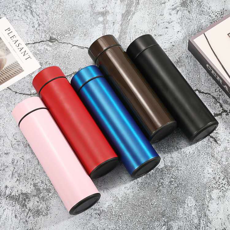 新款不锈钢智能保温杯高档商务男女创意触摸感应显示温度水杯定制细节图