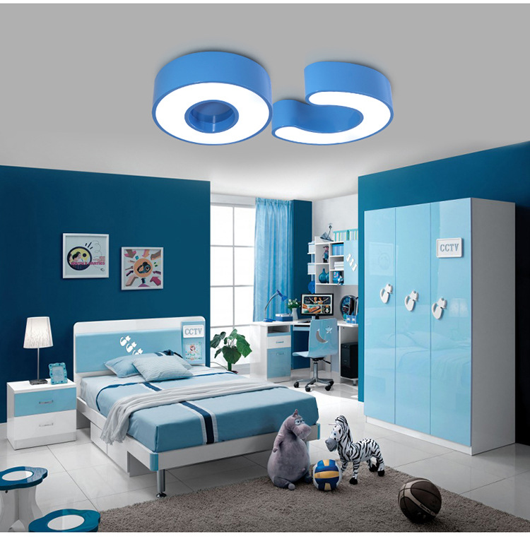 Creative simple children led ceiling light cartoon color personality notes study bedroom music classroom lamps
