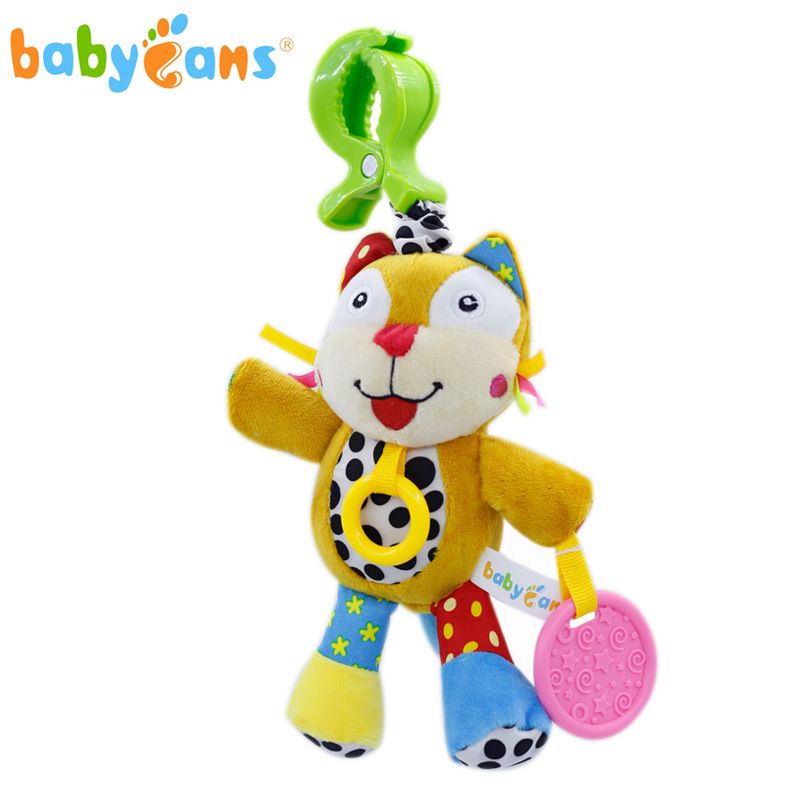 babyfans婴幼儿益智毛绒玩具 立体动物拉震音乐安抚玩具产品图