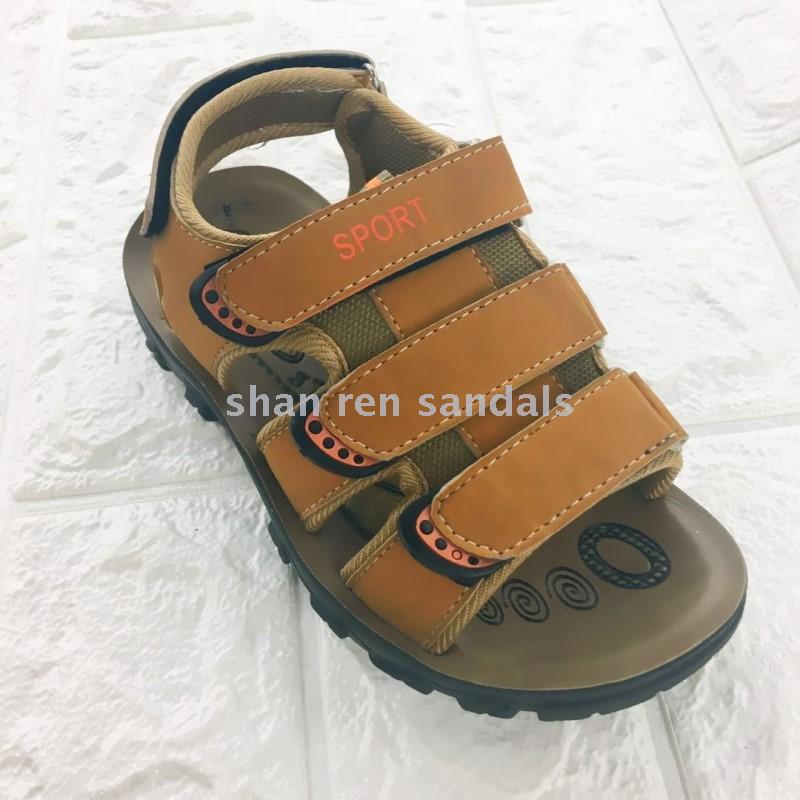 防滑耐磨沙滩凉鞋 时尚PU注塑鞋底沙滩凉鞋细节图