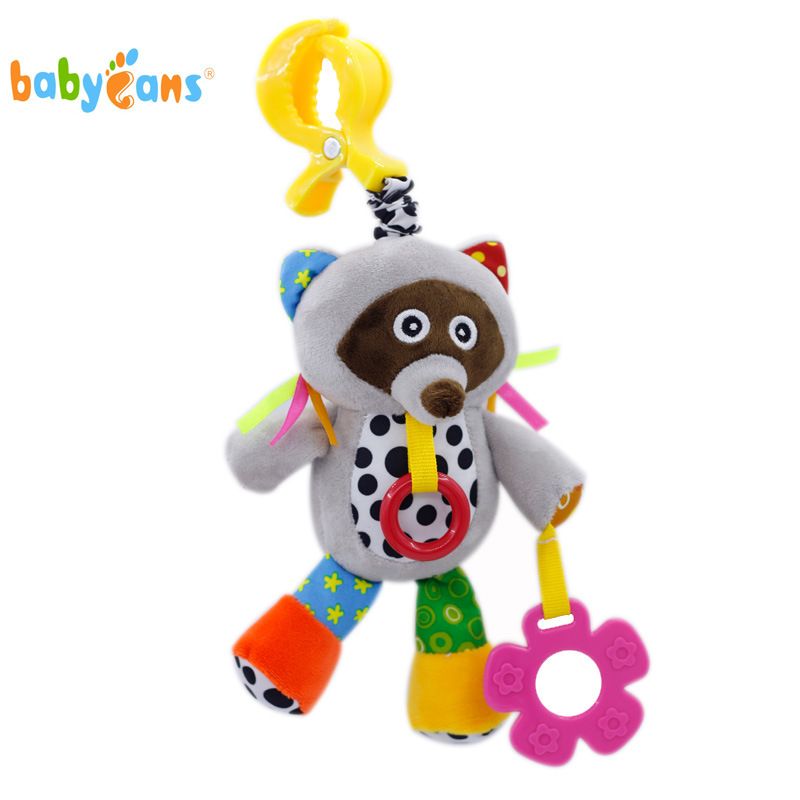 Babyfans Puzzle Plush Toy Three-Dimensional Animal Pull Vibrating Music Soothing Toy Specification drawing