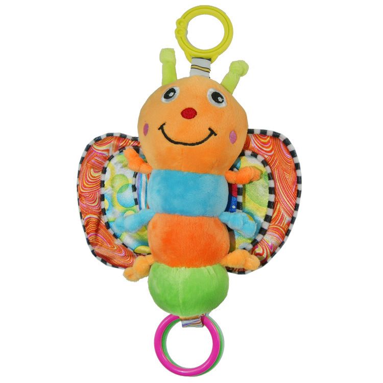Babyfans Baby Puzzle Plush Toy Pull Bell Toy Multi Lathe Hanging Application Scenario