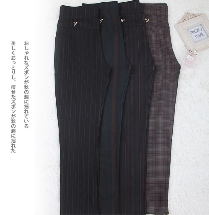 Autumn loose, large-sized pocket casual outerwear mom pants for women and high-waisted, loose and tight linen pants for the elderly details Picture