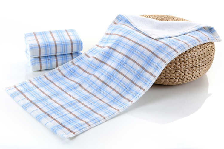 Yiyang Cotton Fabric Plaid Towel Item Picture