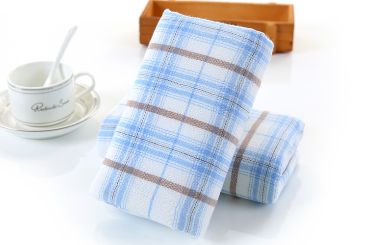 Yiyang Cotton Fabric Plaid Towel details Picture