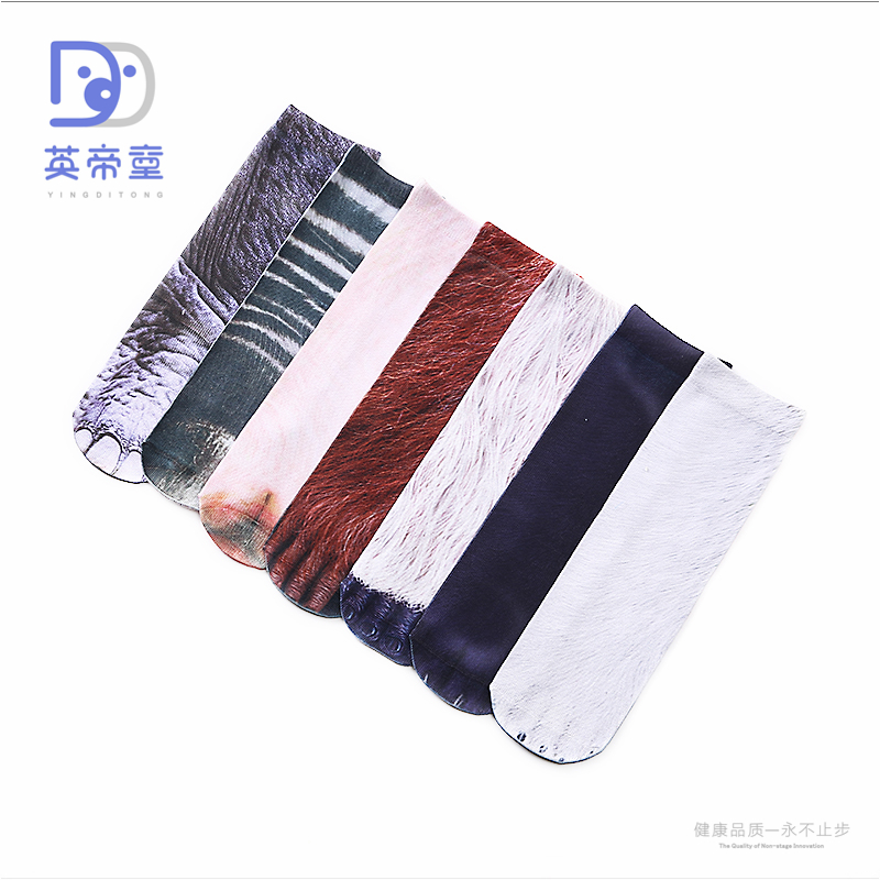 3d printed new adult socks for men and women with simulated claws and animal feet Application Scenario