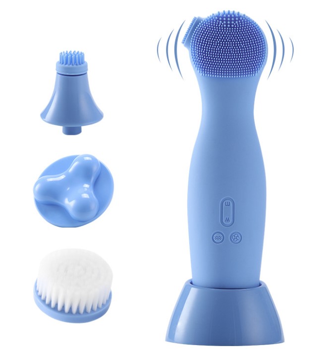Nuevo dispositivo eléctrico blackhead face beauty instrument limpiador facial de silicona limpiador facial cepillo limpiador facial limpiador de poros Item Picture