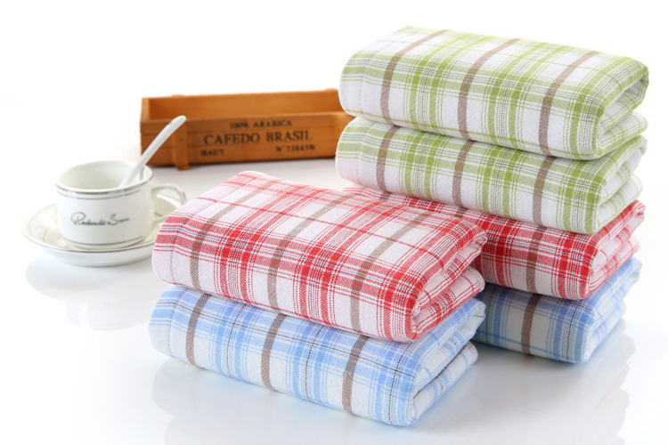 Yiyang Cotton Fabric Plaid Towel Specification drawing
