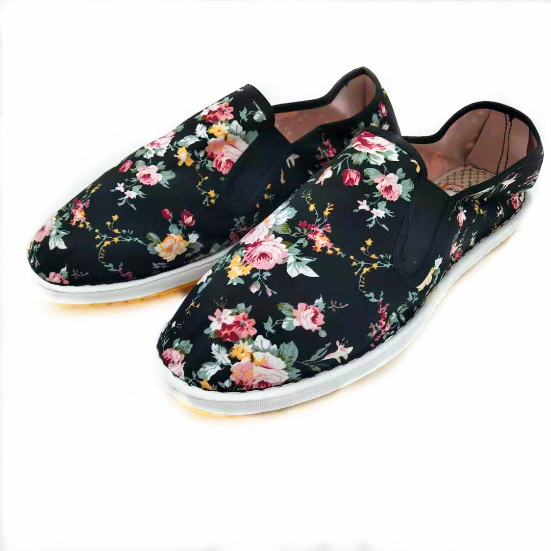 义乌好货 老北京布鞋男士透气舒适布鞋一脚蹬防滑休闲男鞋细节图