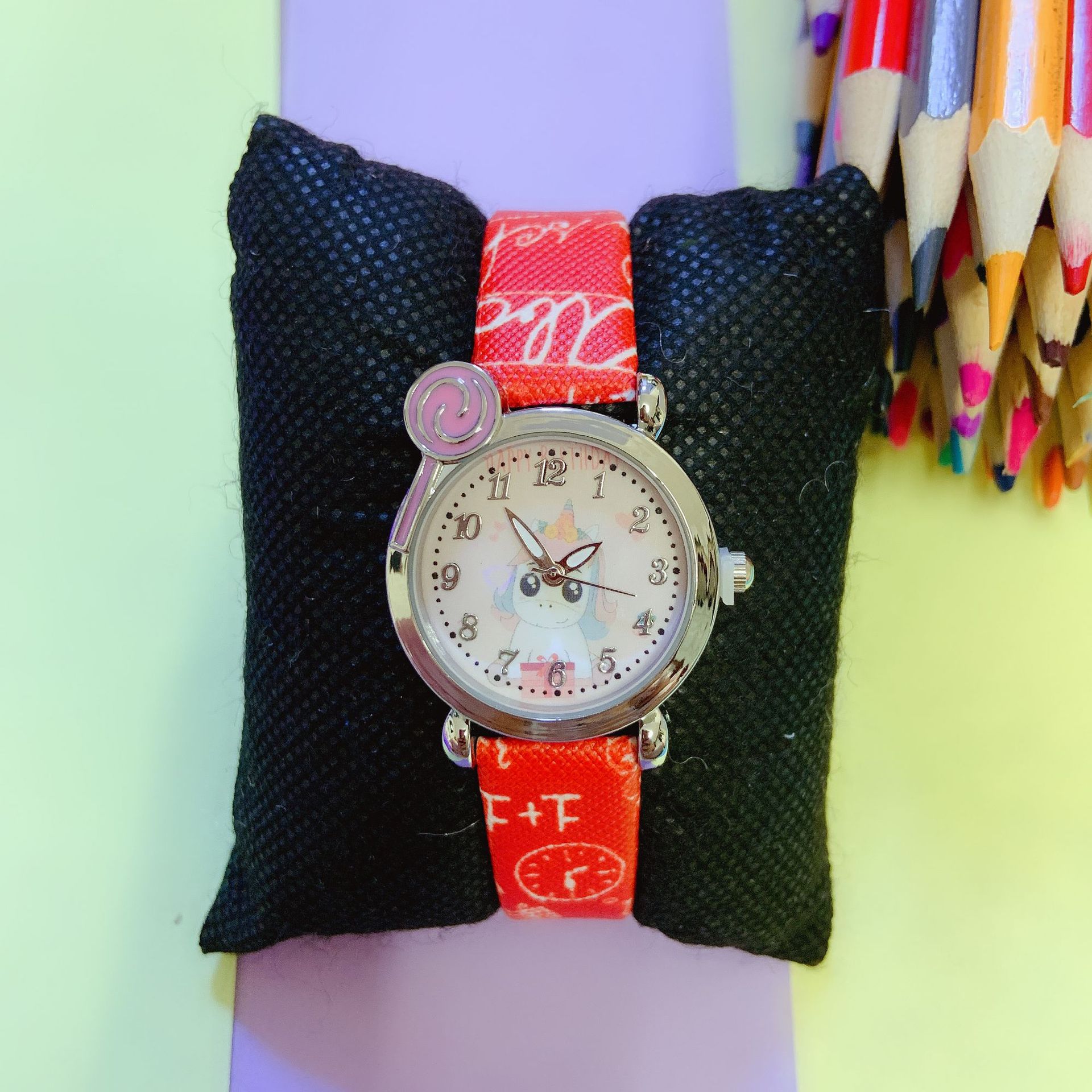 儿童女表 卡通手表 休闲可爱动物手表 学生表 小孩表男孩女孩手表细节图