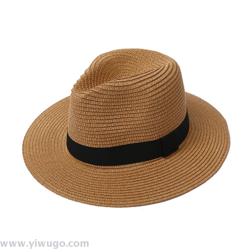 Lafite grass hats, hiking, outdoor fishing, leisure sun hats, beach sun hats Specification drawing