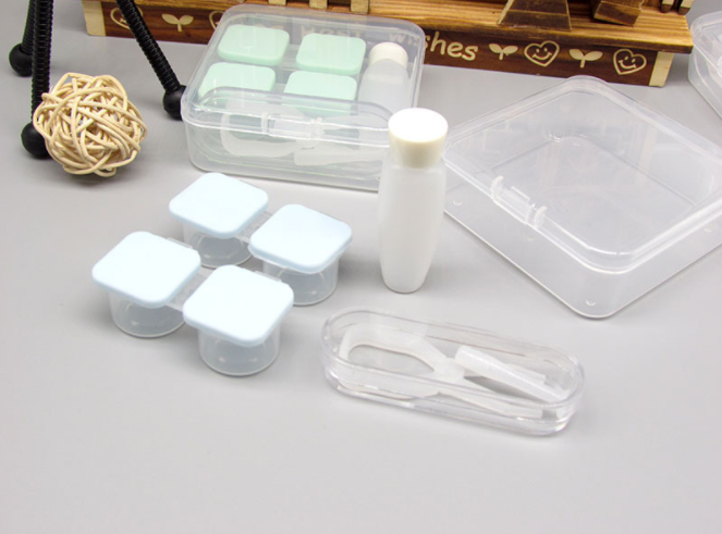 Xuanfu Contact Lens case, push-button double box, convenient beauty contact box set, companion box details Picture