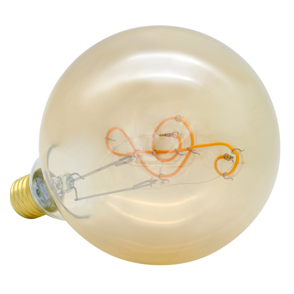 G125 Edison bulb note chandelier LED soft filament flexible filament lantern can decorate light source