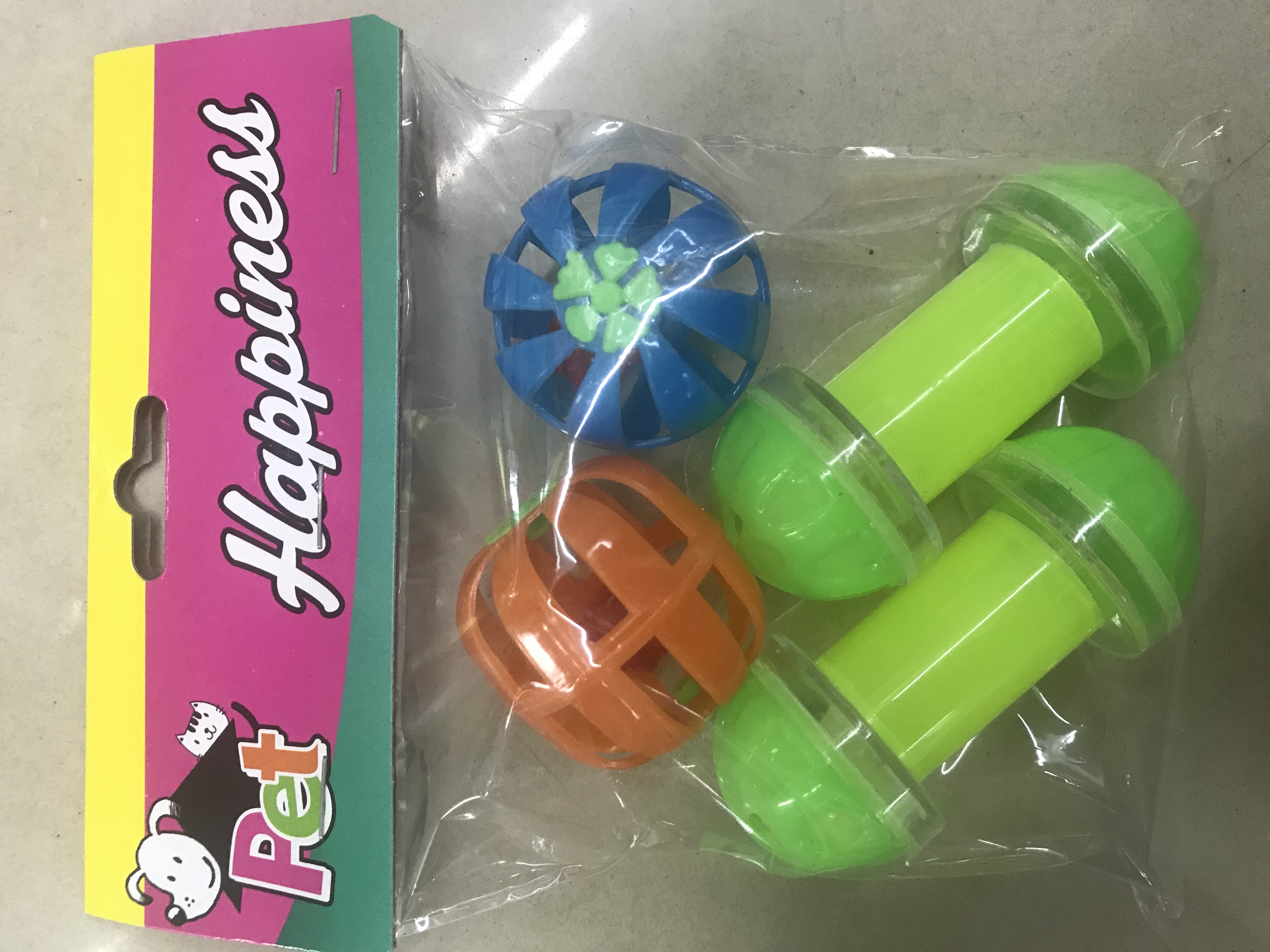 喵鲸 猫玩具球 塑料空心球逗猫玩具互动发声宠物铃铛球玩具详情图4