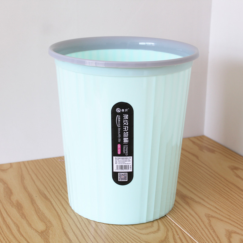 简约垃圾桶客厅无盖大号带压圈家用创意塑料纸篓卧室厨房厂家直销产品图