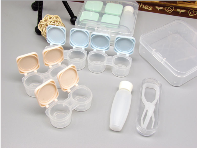 Xuanfu Contact Lens case, push-button double box, convenient beauty contact box set, companion box