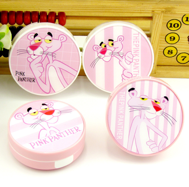 The new Pink Leopard contact lens case, cute cartoon color contact box and contact companion box are available with optional patterns