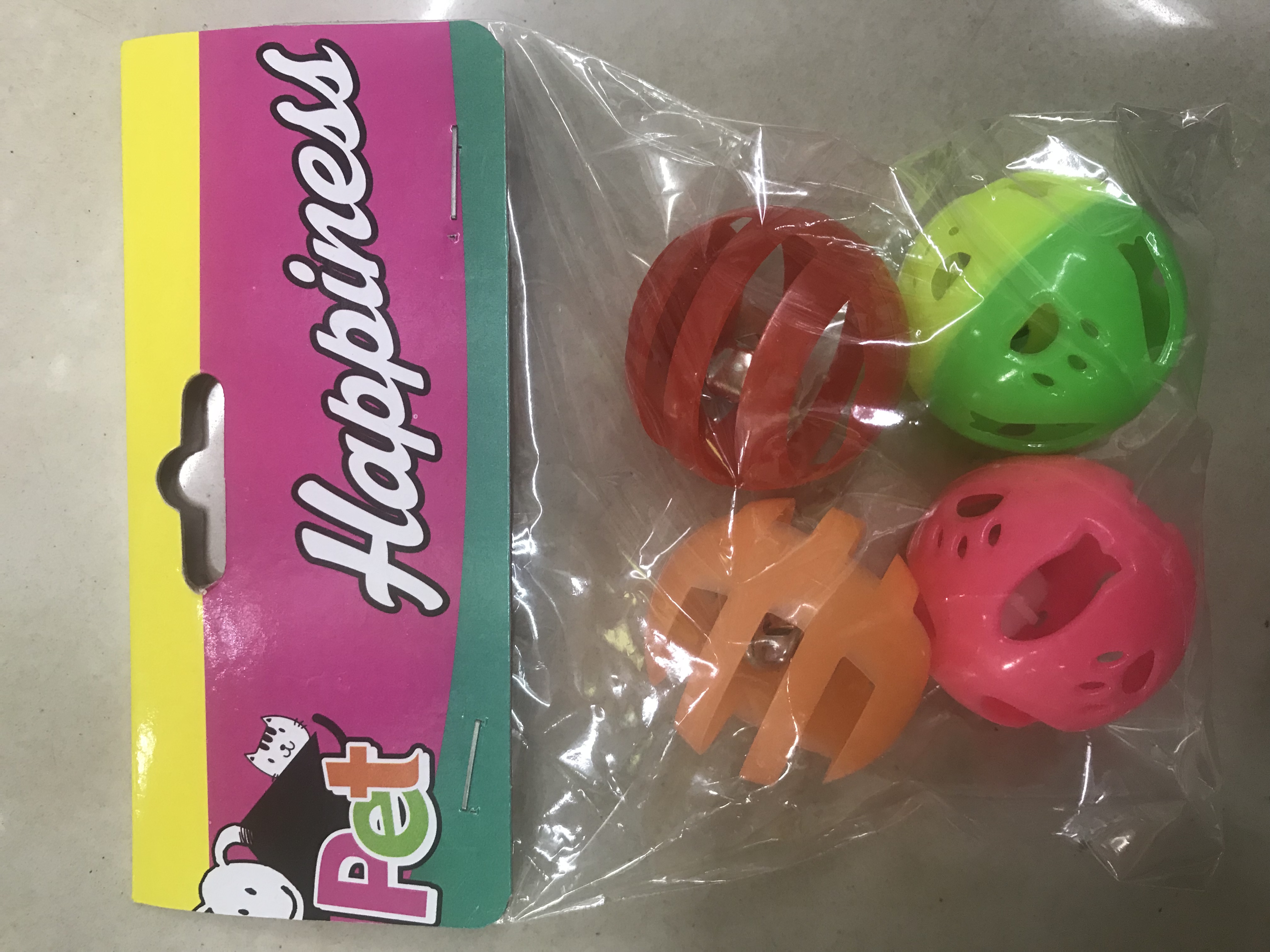 喵鲸 猫玩具球 塑料空心球逗猫玩具互动发声宠物铃铛球玩具详情图3