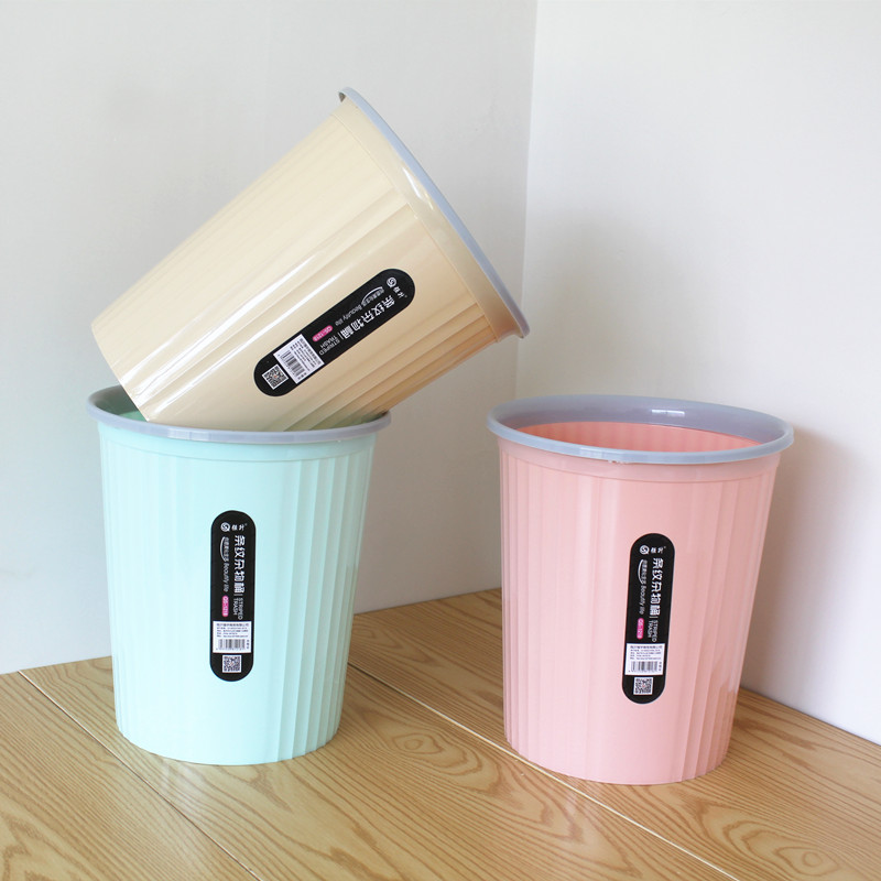 简约垃圾桶客厅无盖大号带压圈家用创意塑料纸篓卧室厨房厂家直销