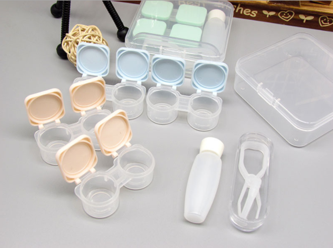 Xuanfu Contact Lens case, push-button double box, convenient beauty contact box set, companion box Application Scenario