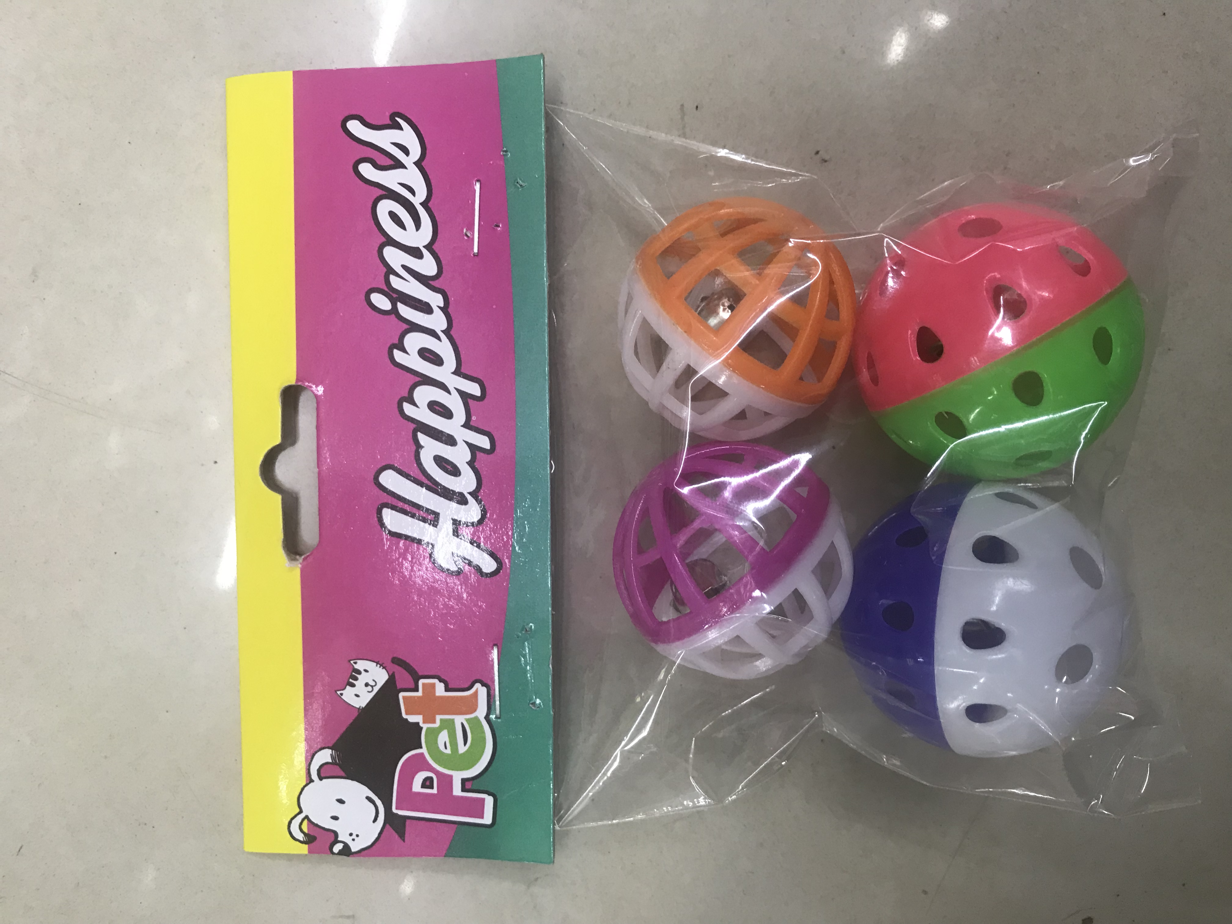 喵鲸 猫玩具球 塑料空心球逗猫玩具互动发声宠物铃铛球玩具详情图5