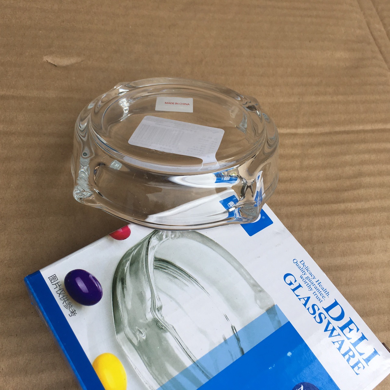 小号圆形四角透明烟灰缸青苹果YG1005精美烟缸KTV家用 印logo广告细节图