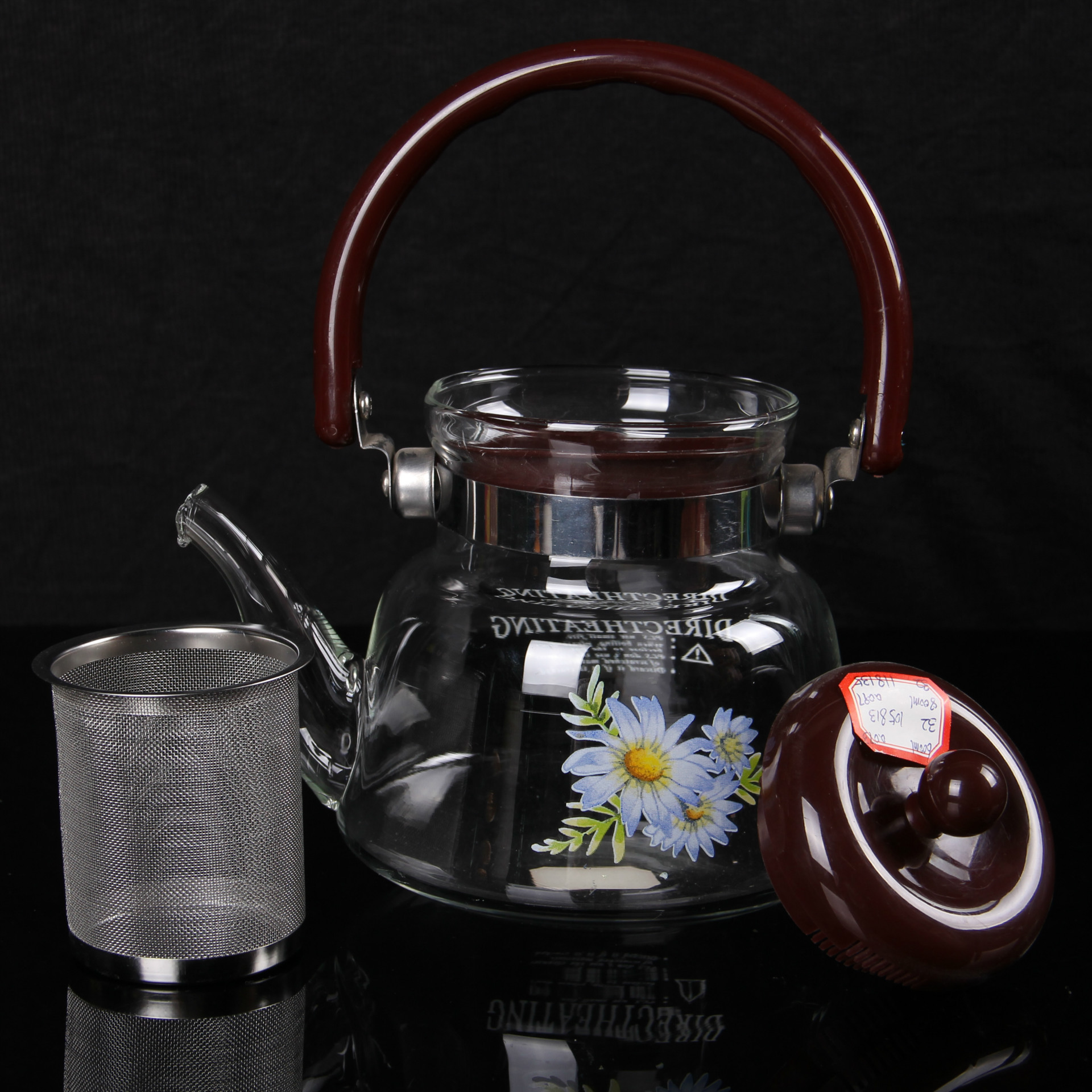 【厂家热销】最新款时尚玻璃直火壶 特价批发玻璃扎壶 玻璃泡茶壶产品图