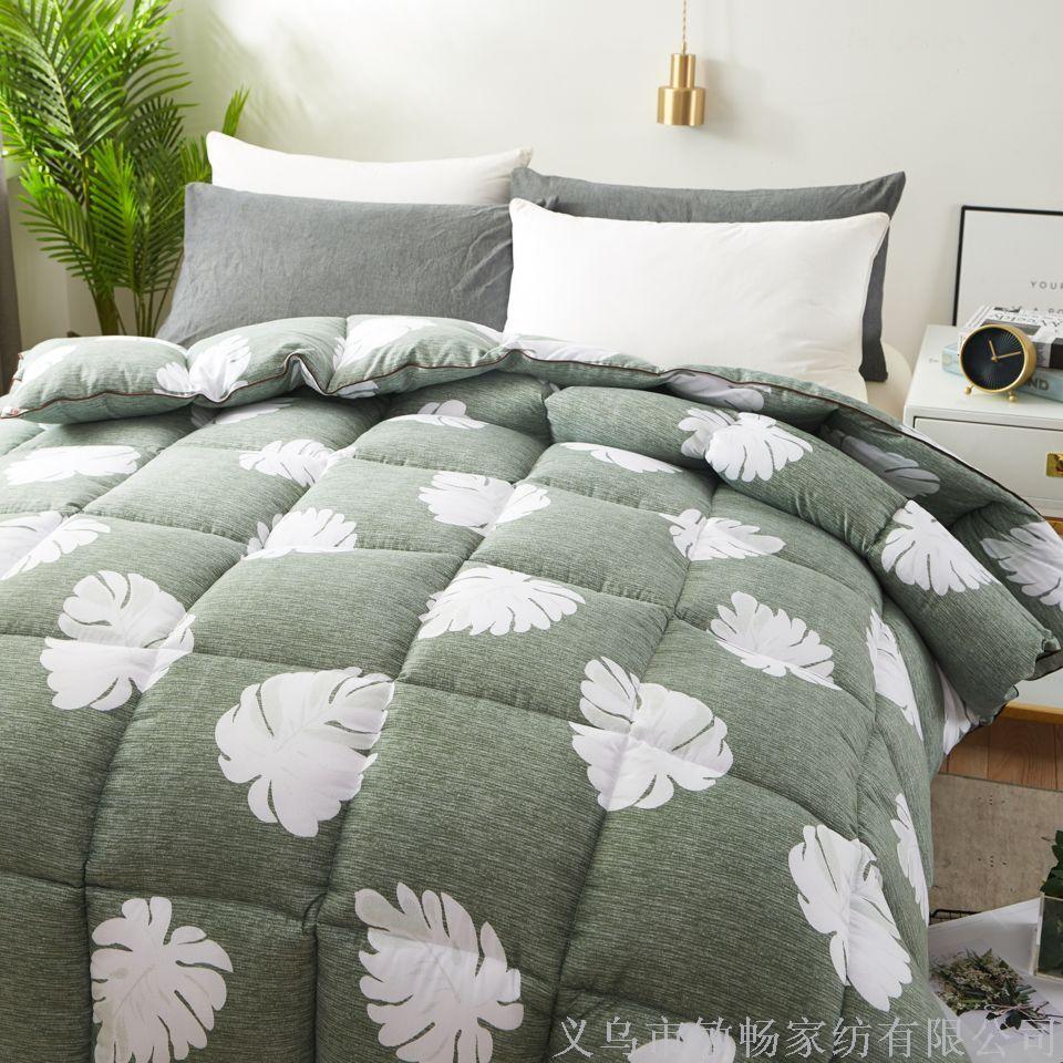 Yiwu Good Goods Arctic Warm Velvet Fabric First Grade Feather Silk Cotton Filling Thick Warm Winter Quilt Series Application Scenario