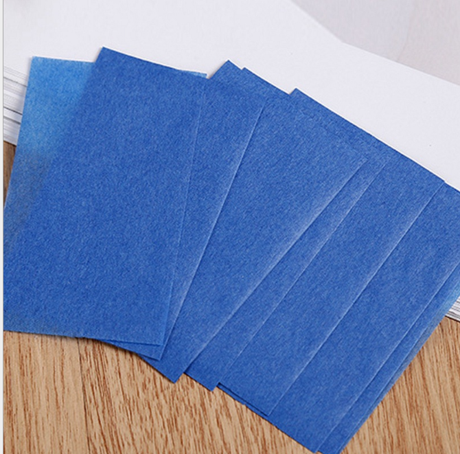 夏季蓝膜面部吸油纸批发50片清爽去油脸部控油女清洁化妆工具皮肤白底实物图