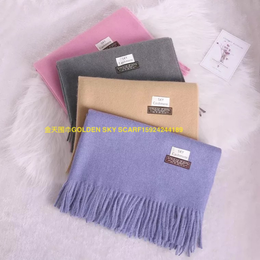 Scarf Big Red Reunion Cashmere Scarf Can Show Gdden Sky