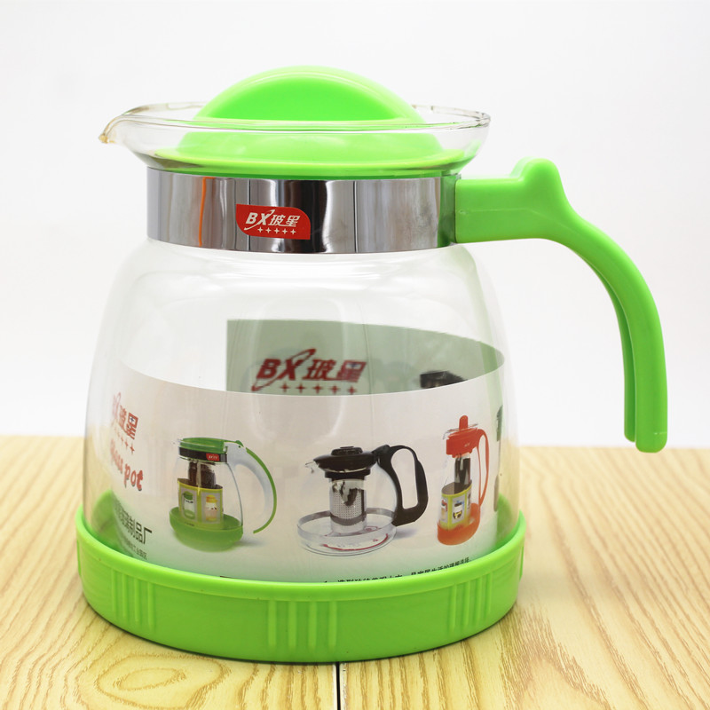 Teapot, cold water bottle, cooling water bottle, glass, colored water bottle, home, office, KTV, transparent water bottle details Picture