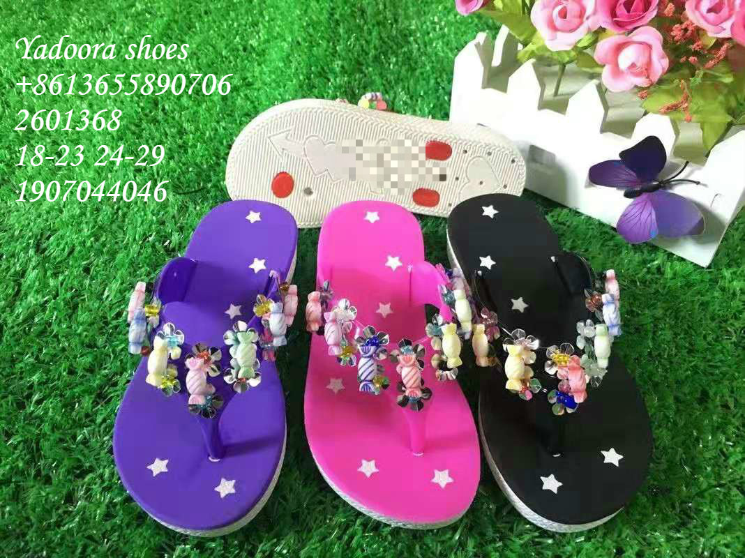 朵拉鞋业 糖果人字拖女童产品图
