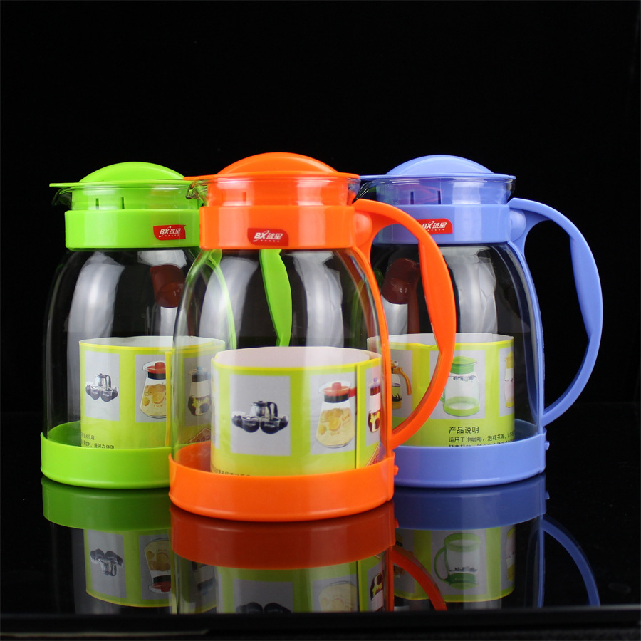 Wholesale large-capacity cold water kettles, household juice and beverage advertising gifts and promotional items, heat-resistant glass cold water kettles Specification image